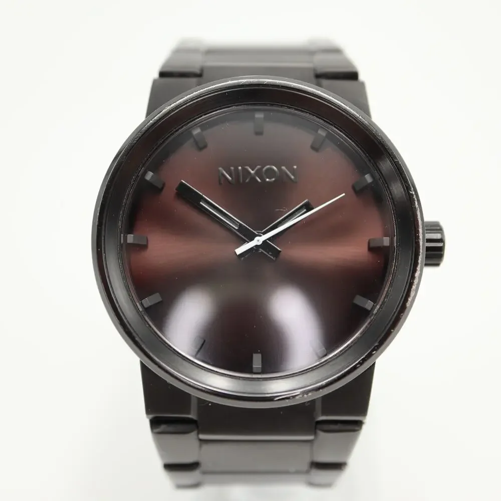 Nixon The Cannon Black Stainless Steel 40mm Watch 6.5